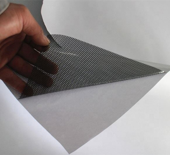 1.6m Perforated One Way Vision Film Removable Glue Type 40% Transmittance